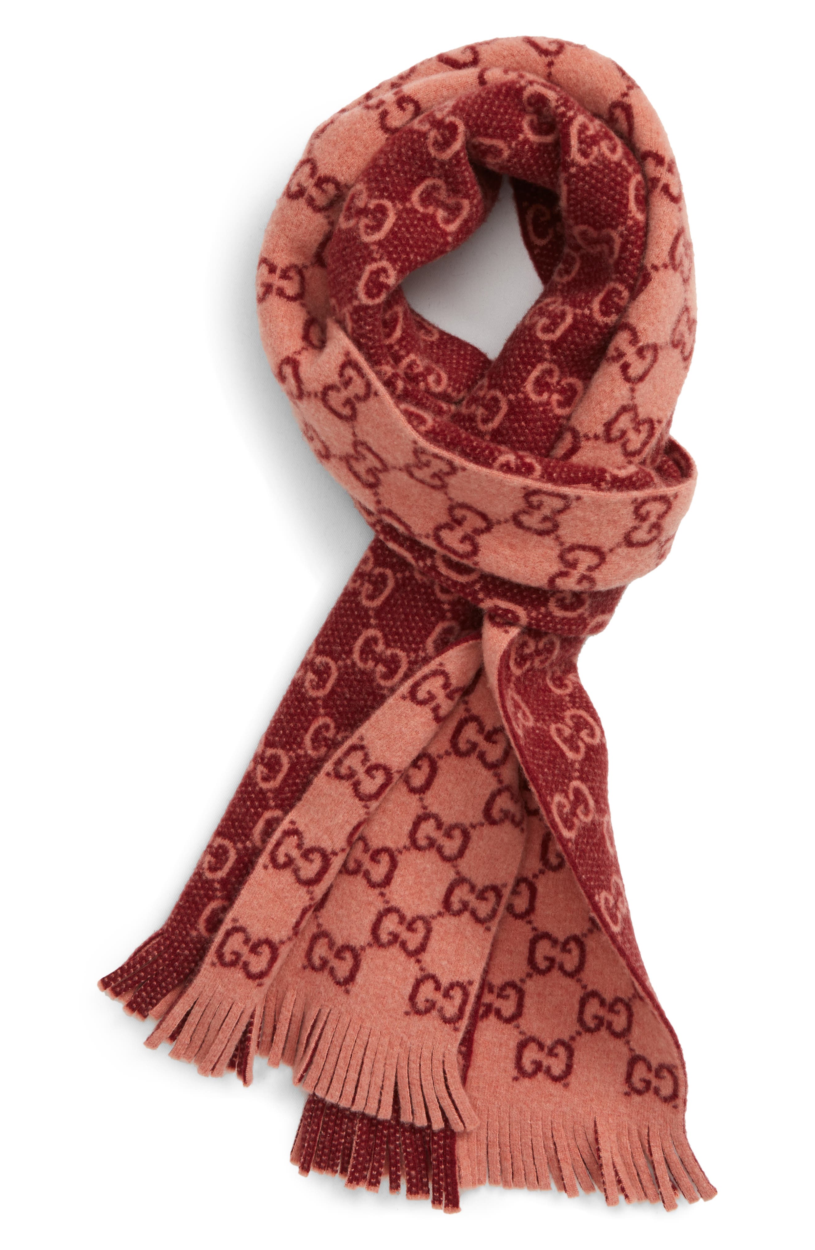 Gucci GG Jacquard Wool Scarf